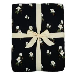 Adult Quilted Blanket In Big Midnight Magnolia 2.5