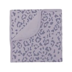 Baby Blanket In Taro Leopard