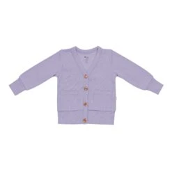 Bamboo Jersey Cardigan In Taro