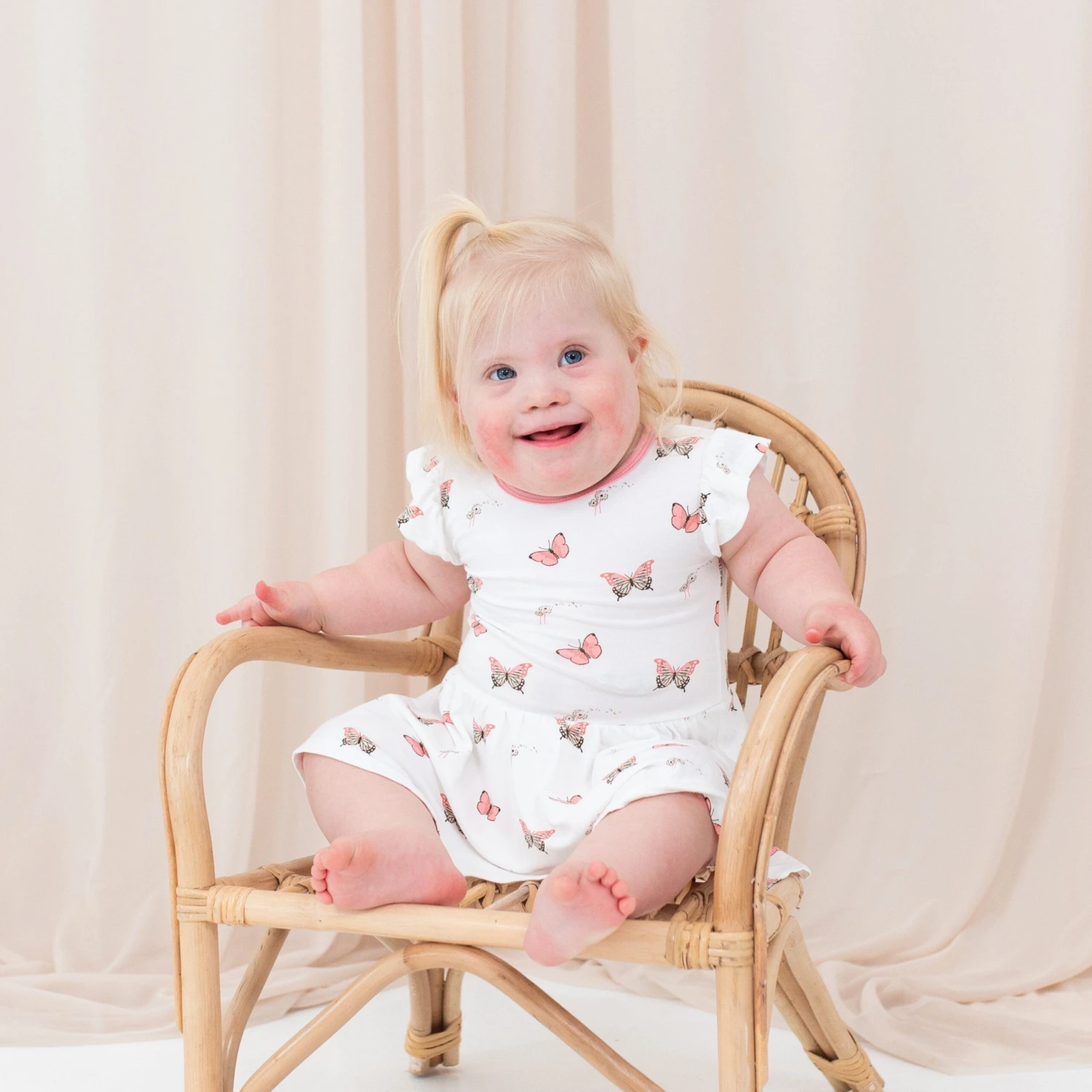 Twirl Bodysuit Dress In Butterfly - Image 3