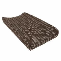 Change Pad Cover In Espresso Herringbone