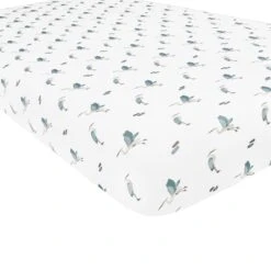 Crib Sheet In Blue Heron
