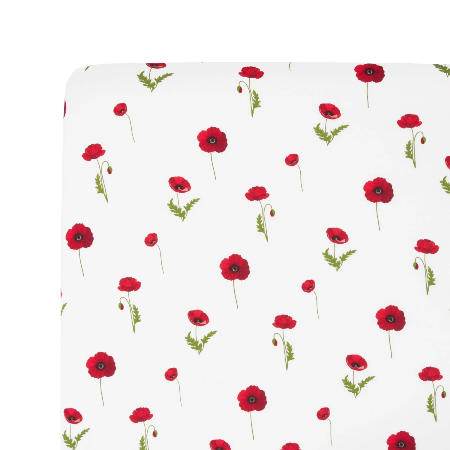 Crib Sheet In Cloud Poppies - Image 3