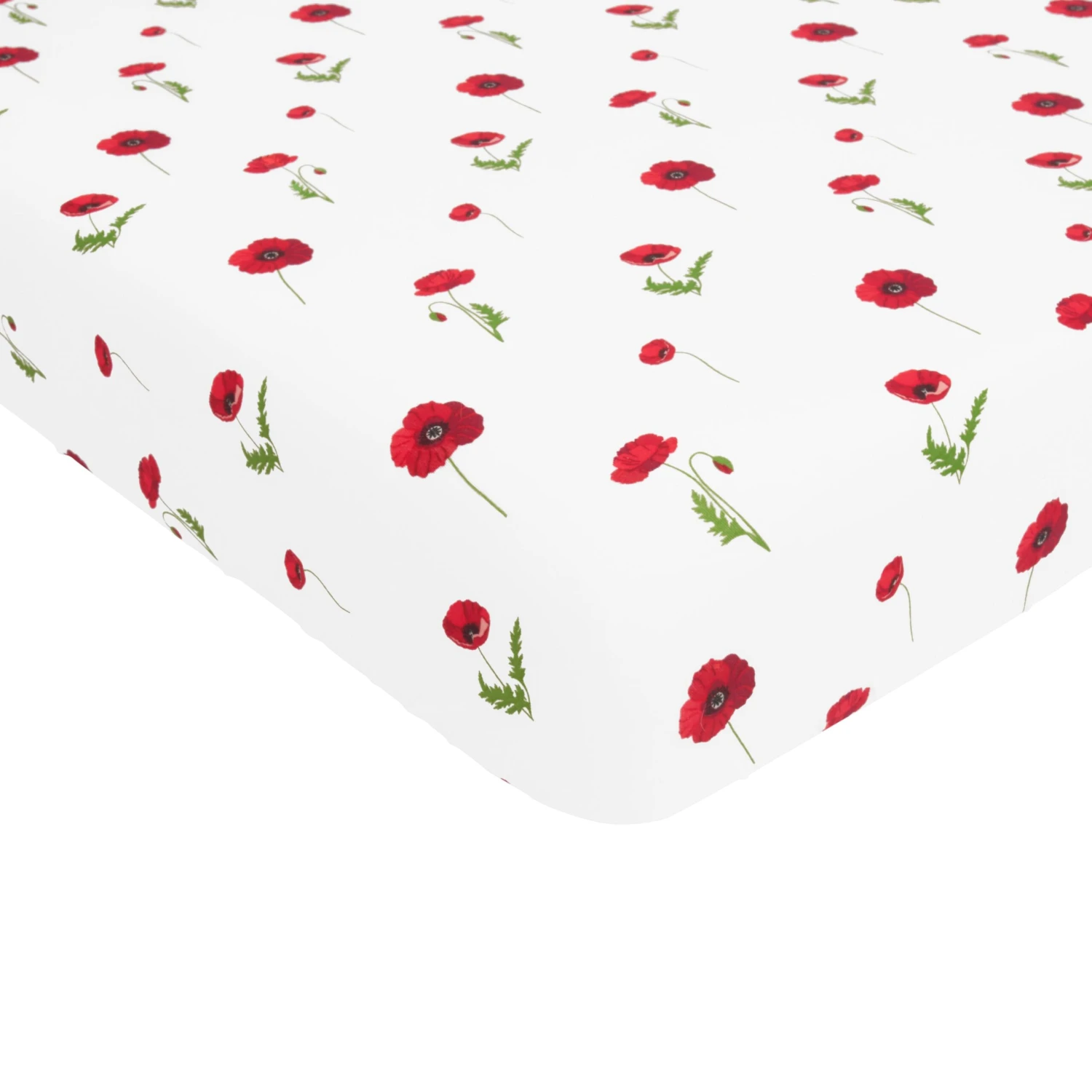 Crib Sheet In Cloud Poppies