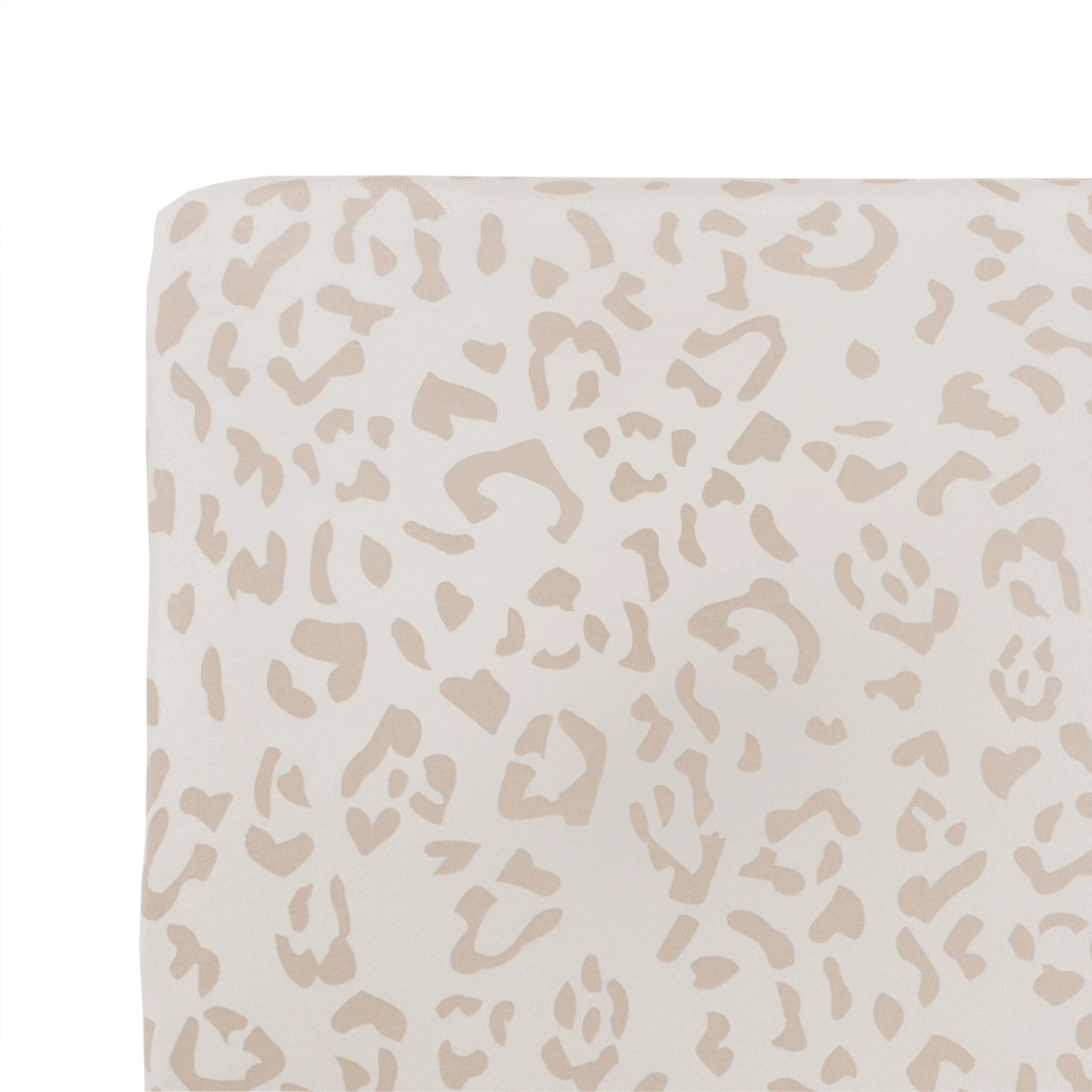 Crib Sheet In Oat Leopard - Image 2