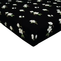 Crib Sheet In Small Midnight Magnolia