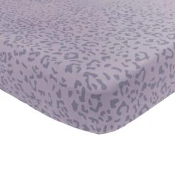 Crib Sheet In Taro Leopard