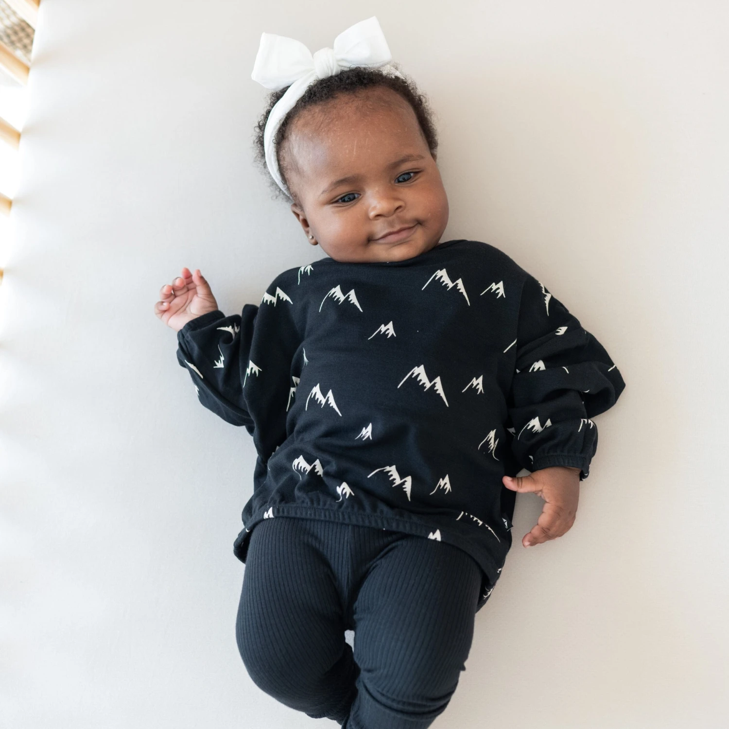 Bamboo Jersey Long Sleeve Drop Shoulder Top In Mountain