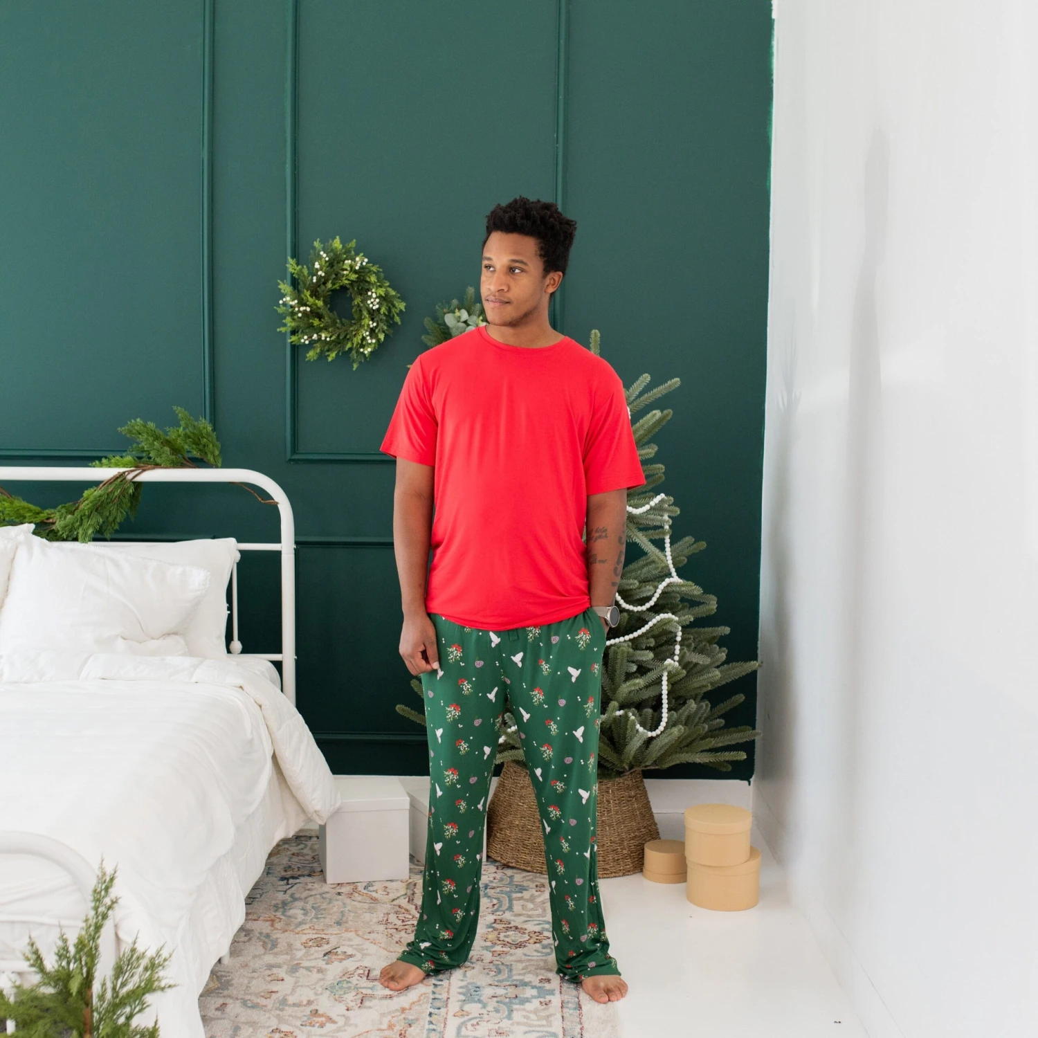 Men's Crew Neck Tee In Cardinal