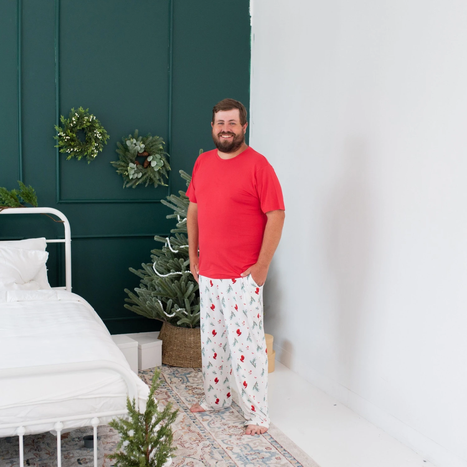 Men's Crew Neck Tee In Cardinal - Image 3