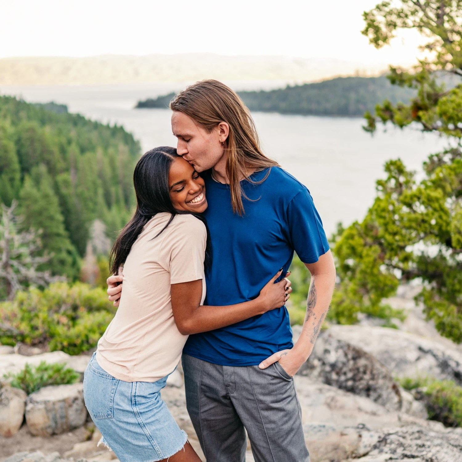 Men's Crew Neck Tee In Tahoe - Image 4