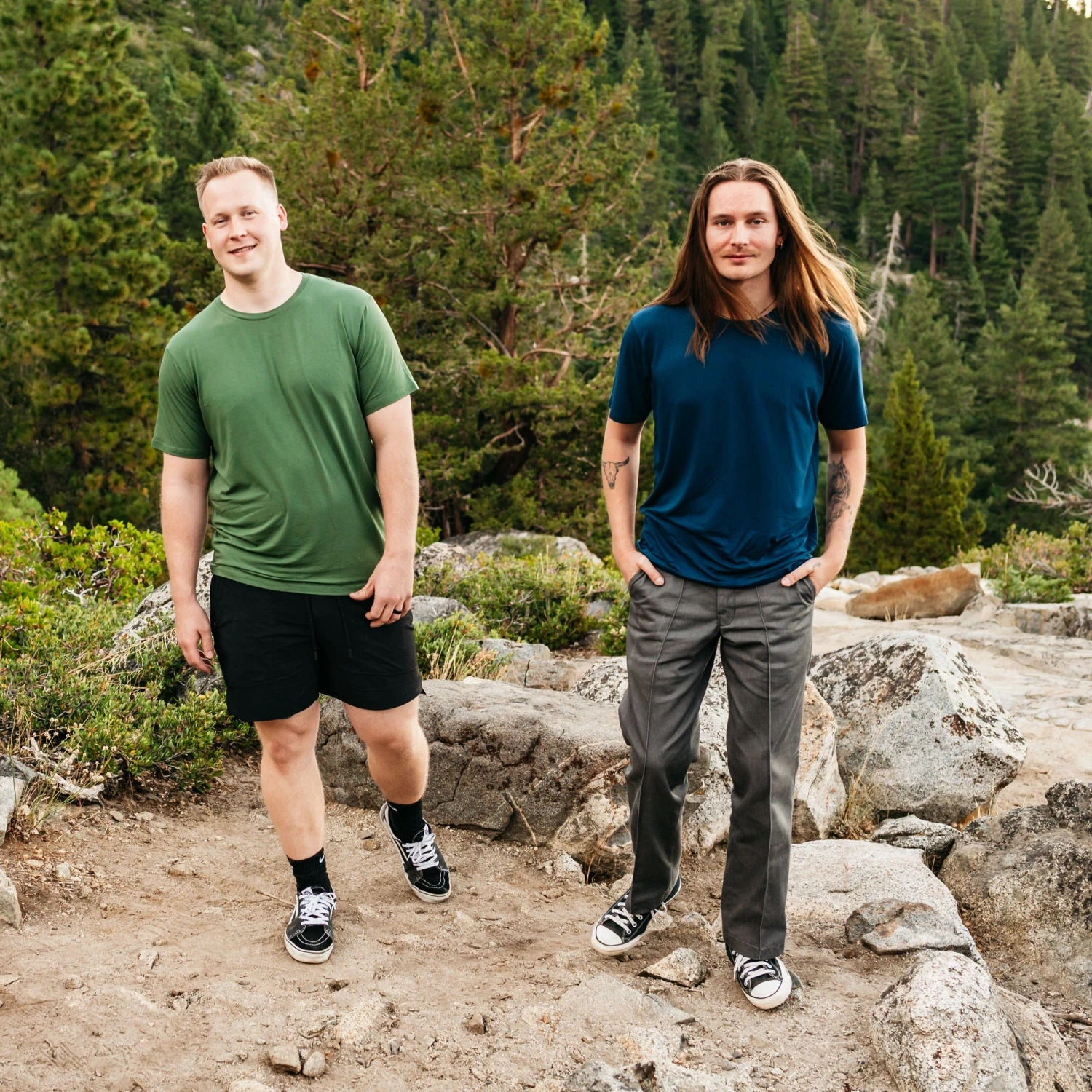 Men's Crew Neck Tee In Tahoe - Image 3