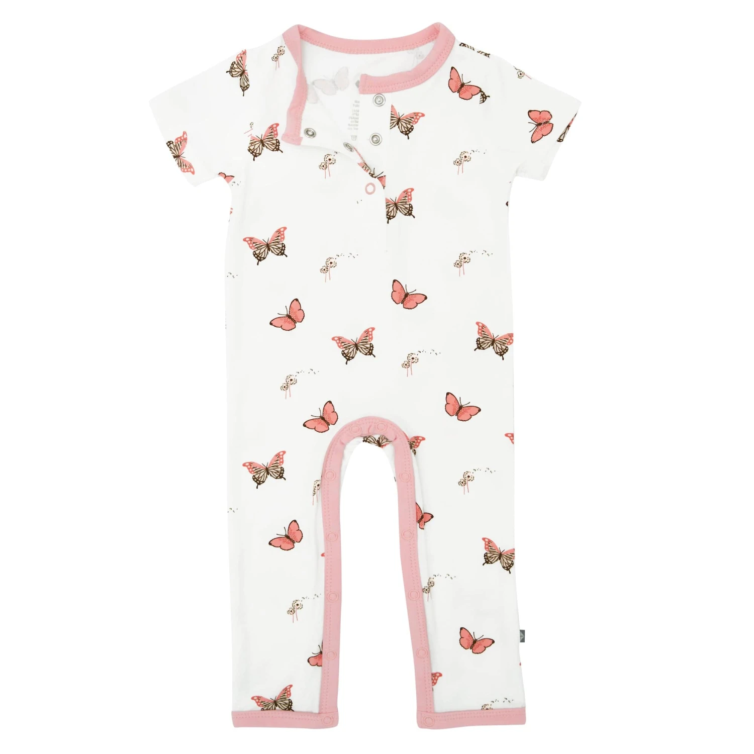 Short Sleeve Romper In Butterfly - Image 2