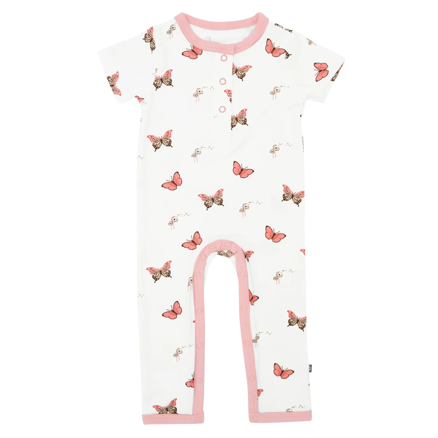 Short Sleeve Romper In Butterfly