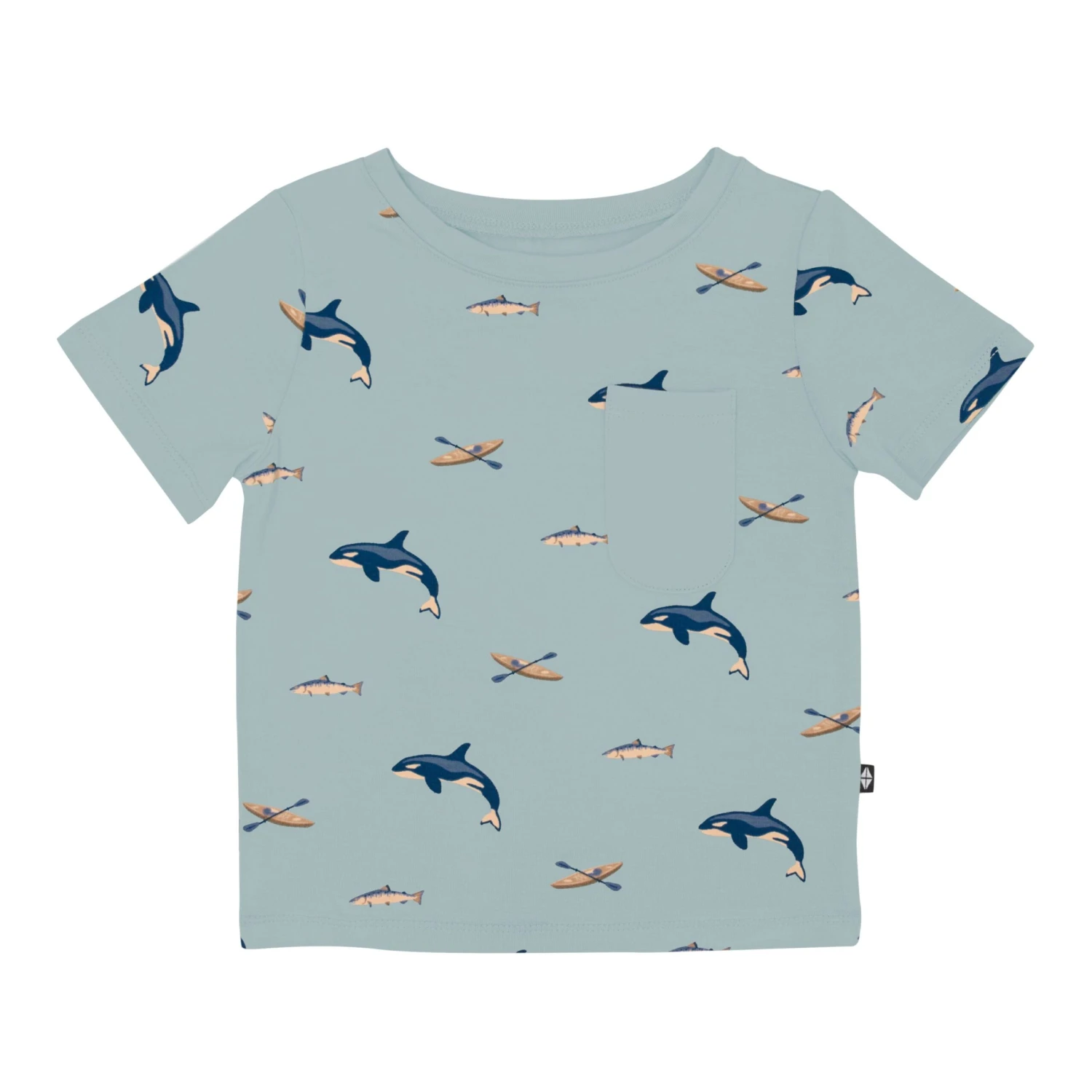 Toddler Crew Neck Tee In Coastline - Image 2