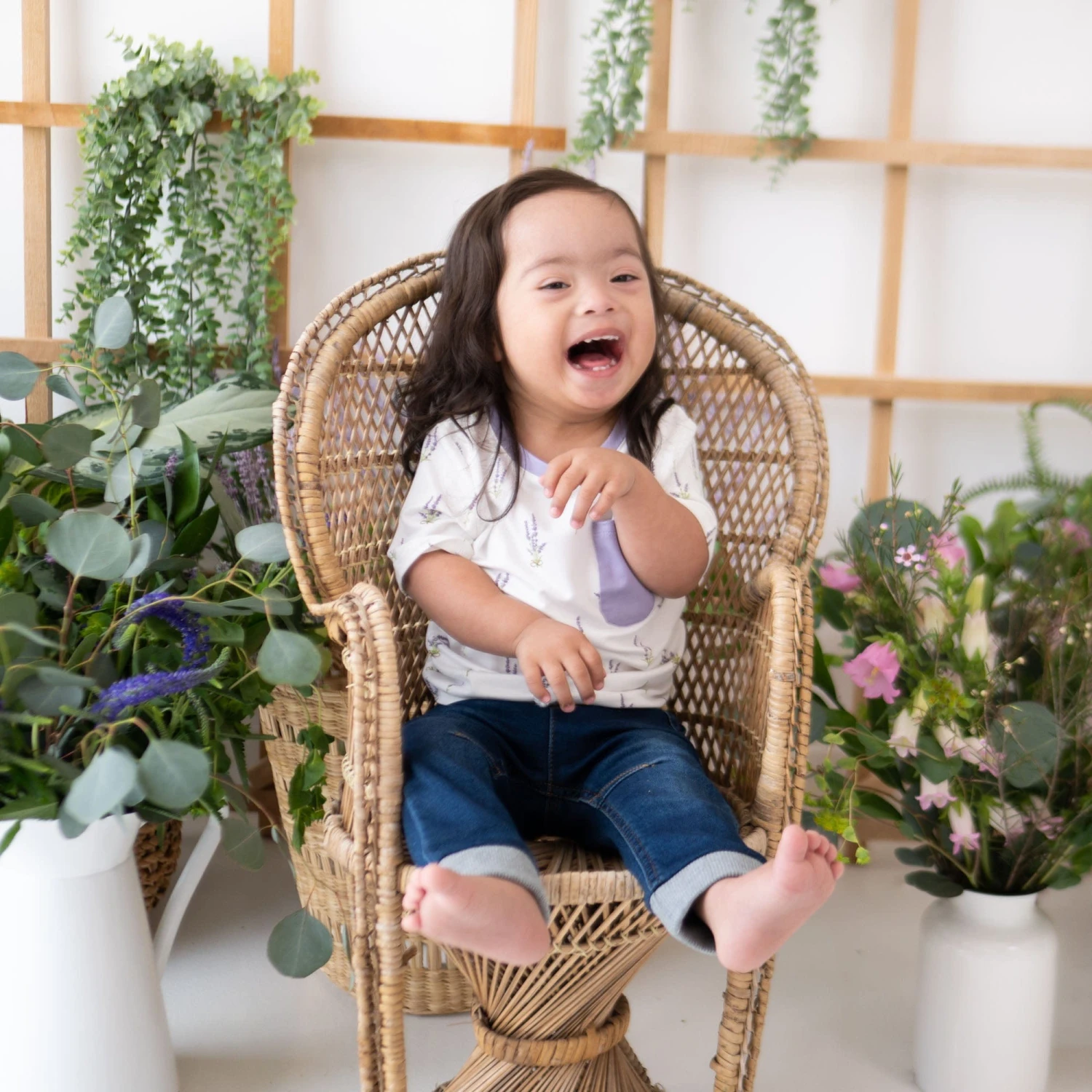 Toddler Crew Neck Tee In Lavender - Image 3