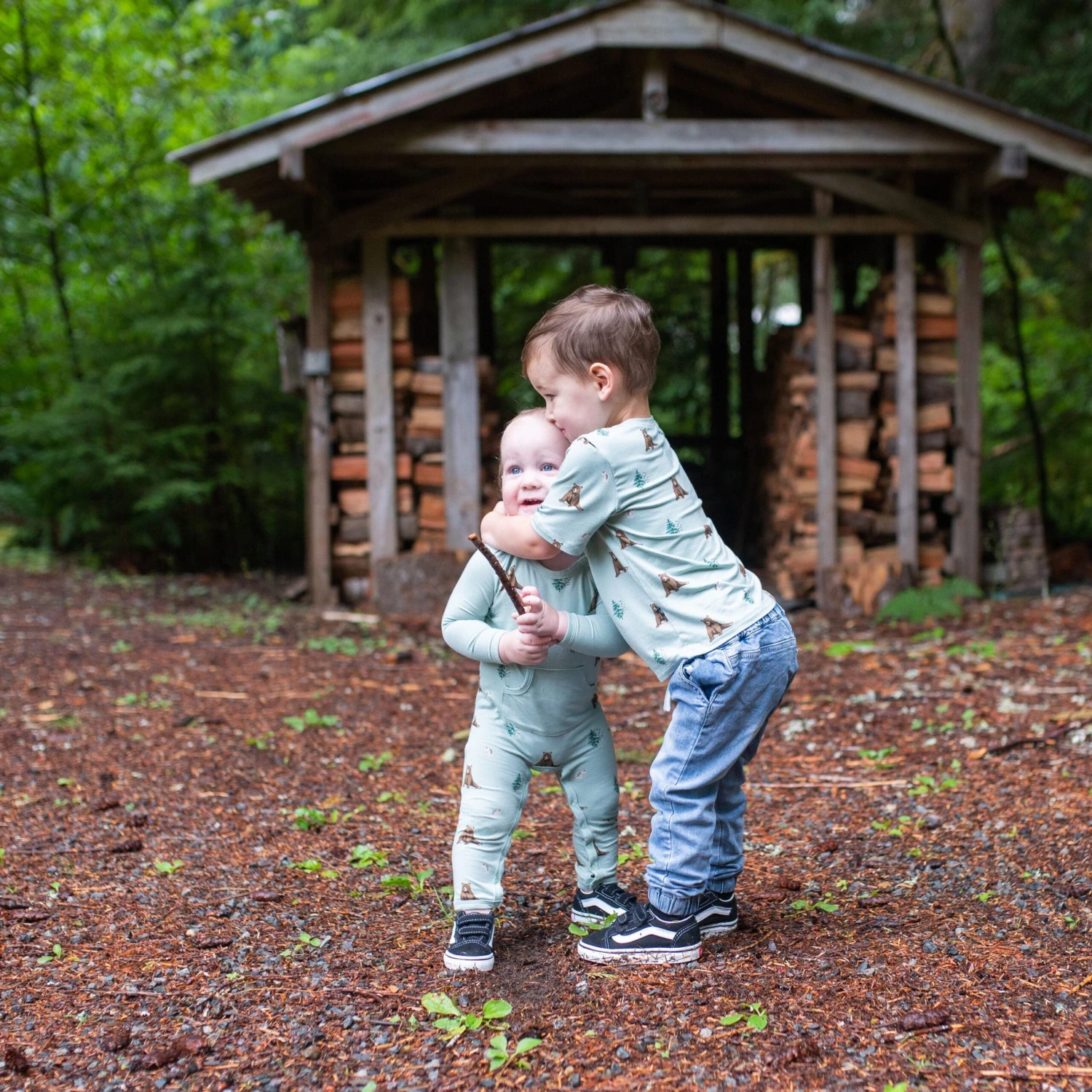 Toddler Crew Neck Tee In Trail - Image 4