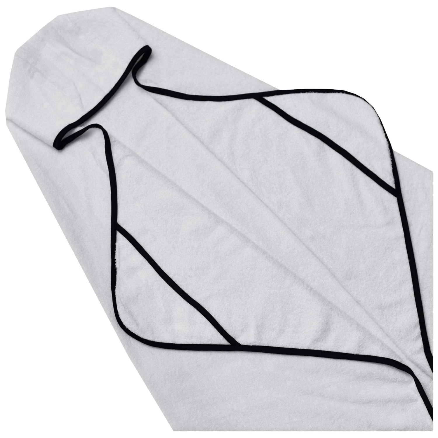 Toddler Hooded Bath Towel In Storm With Midnight Trim - Image 2