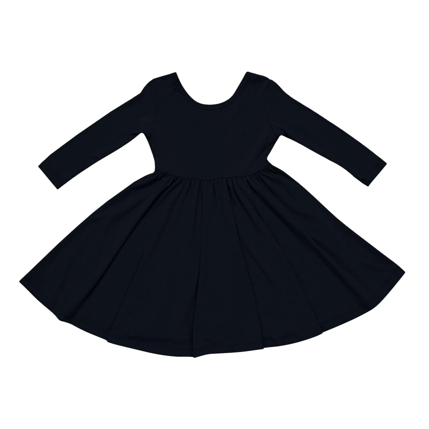 Long Sleeve Twirl Dress In Midnight - Image 2