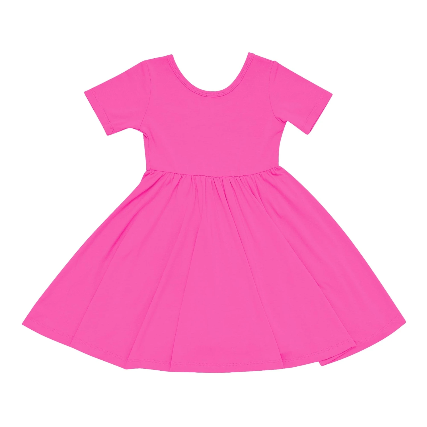 Twirl Dress In Raspberry - Image 2