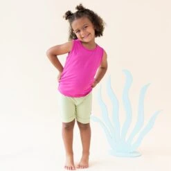 Toddler Tank Top In Raspberry