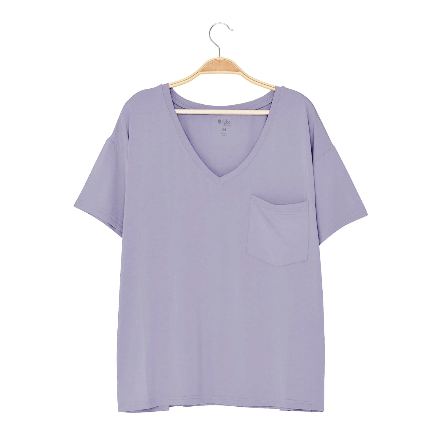 Women’s Relaxed Fit V-Neck In Taro - Image 2