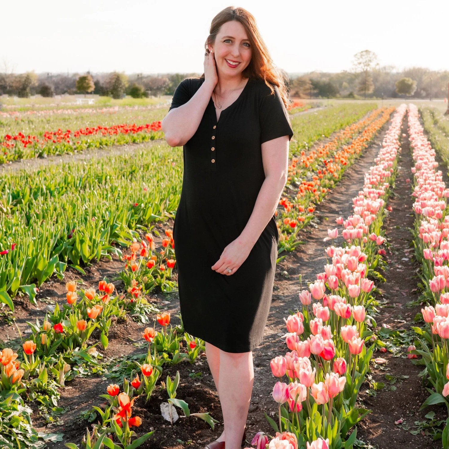 Midi Lounge Dress In Midnight - Image 3