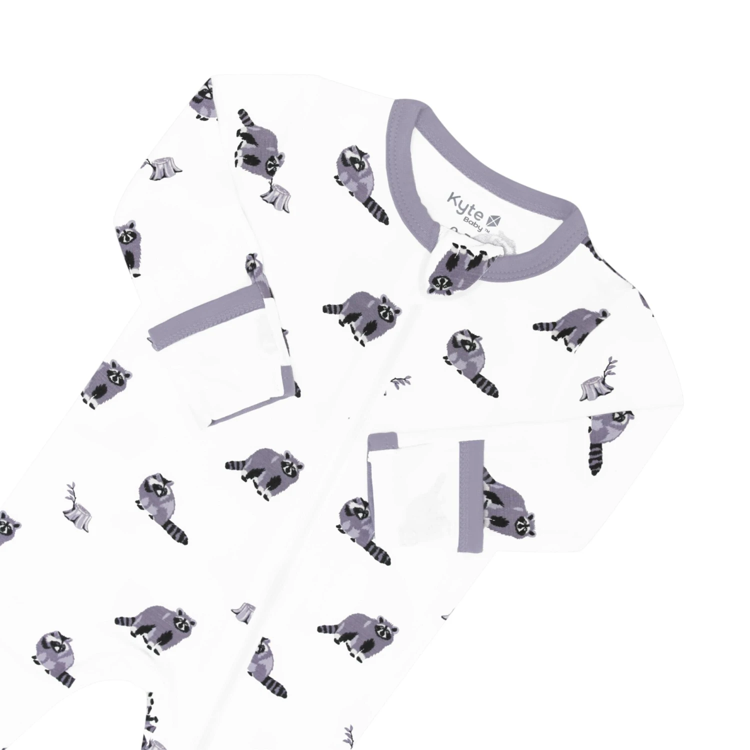 Zippered Footie In Raccoon - Image 6