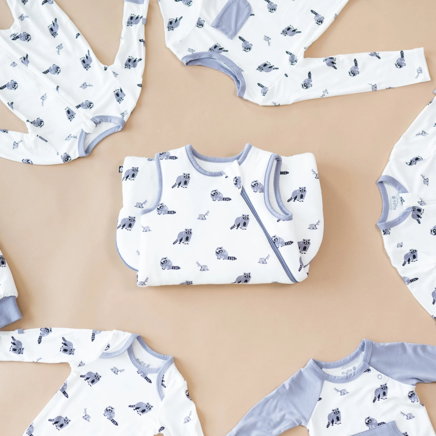 Zippered Footie In Raccoon - Image 5