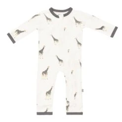 Zippered Romper In Giraffe