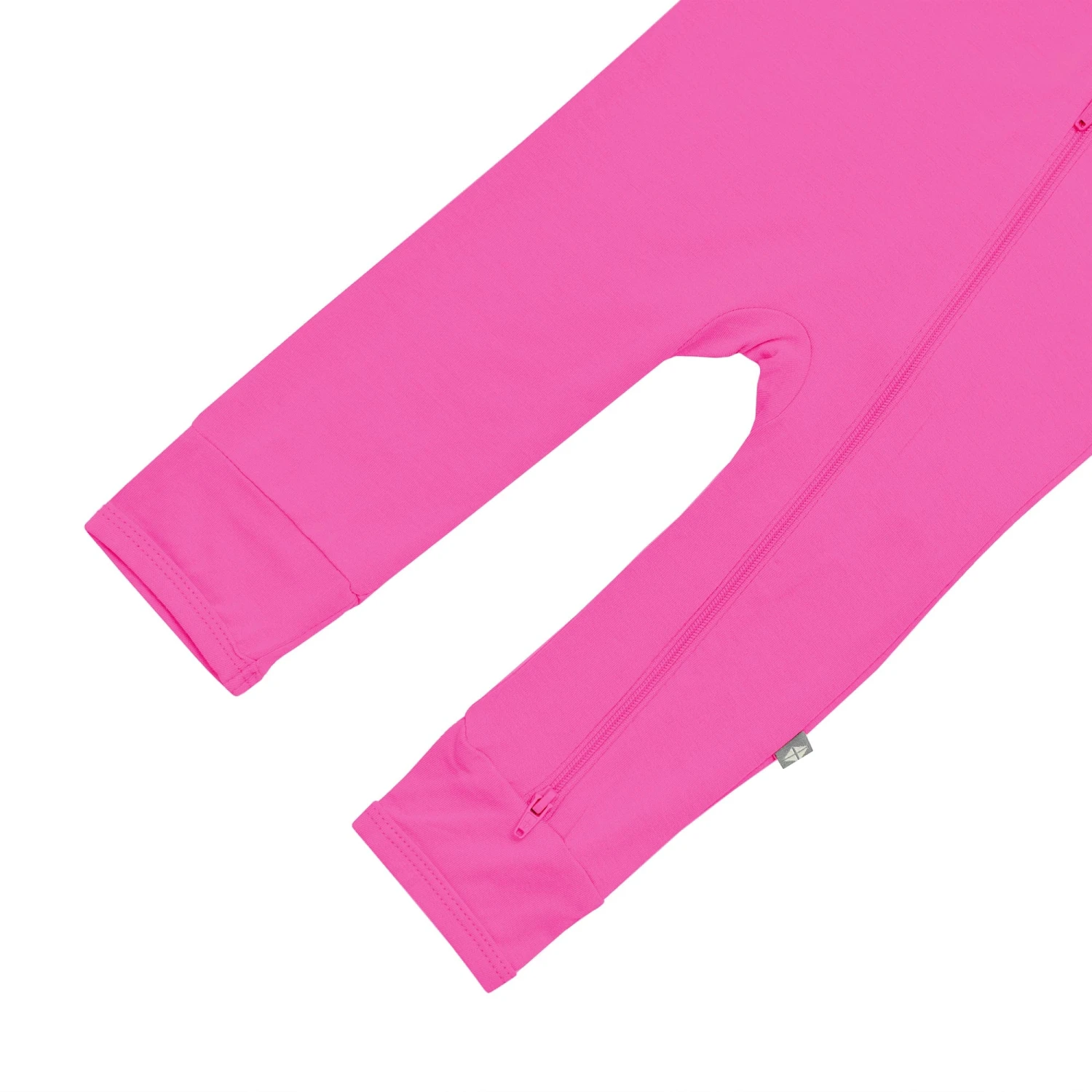 Zippered Romper In Raspberry - Image 4